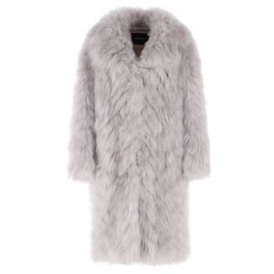Simonetta Ravizza 'Yori' 'Cloud' Grey Cashmere Goat Fur Women